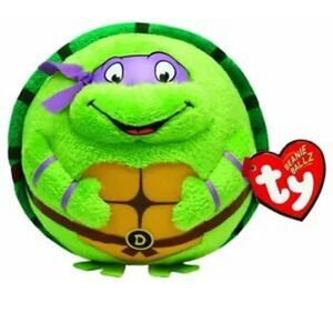 TY Beanie Ballz TMNT Donatello Purple Mask